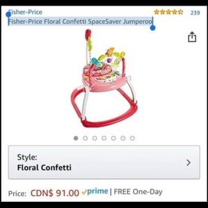 Fisher price bouncy chair